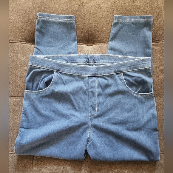 Lyra Women's Blue Jeggings - Picture 2 of 8